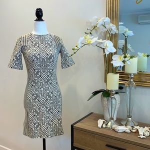 H&M - Black & White Dress - Size 2